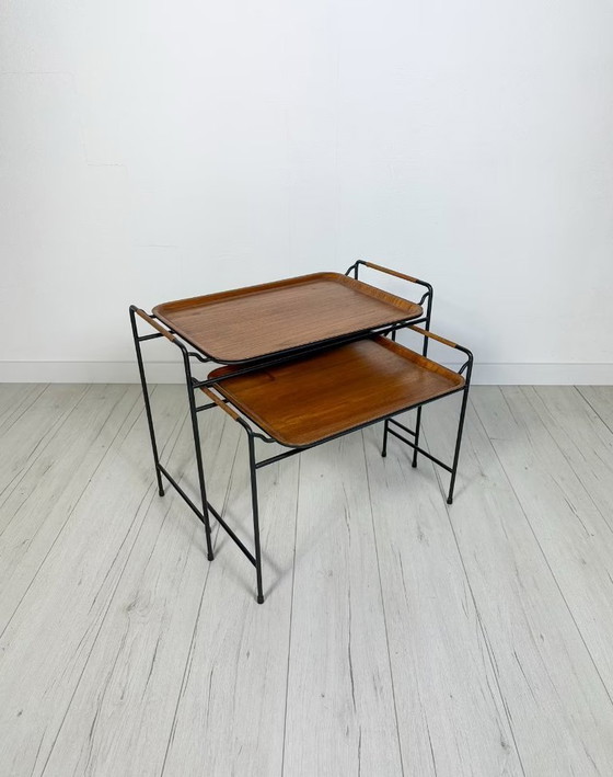 Image 1 of Vintage Danish Teak Nesting Tables by Silva 60s