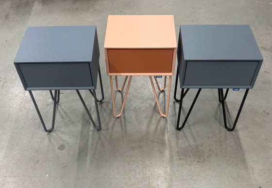 Image 1 of 2 x pixel  nachtkastje cool grey auping