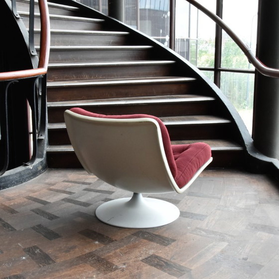 Artifort F975 Armchair, Textile, Red (photo 8 of 9)
