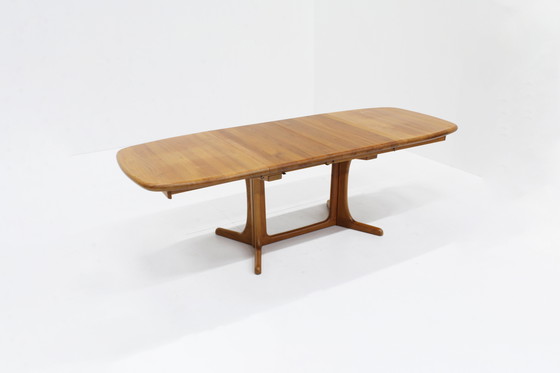 Image 1 of Vintage Danish Oval Extendable Dining Table Solid Teak