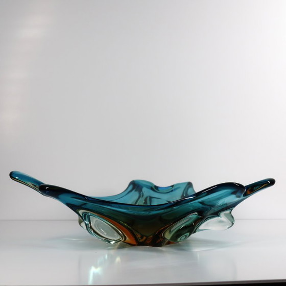 Piatto in vetro soffiato di Murano, anni '60 – Plat en verre soufflé de Murano, années 1960 (photo 5 of 8)