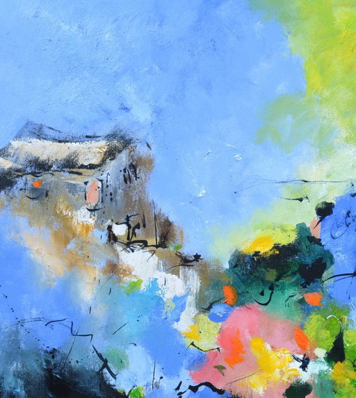 La casa gialla sulla collina – schilderijen tekeningen, Canvas (photo 2 of 5)