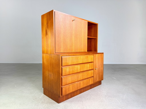 Origineel Midcentury Georg Satink Ladenkastje Secretaresse WK Meubelen Teakhout