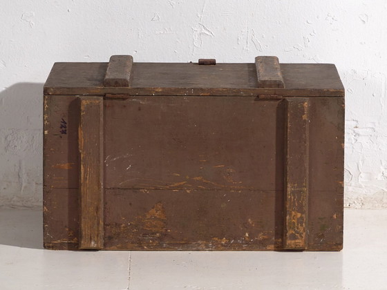 Petit coffre ancien vert olive (c.1920) #26 – Commodes, Rustic (photo 32 of 34)