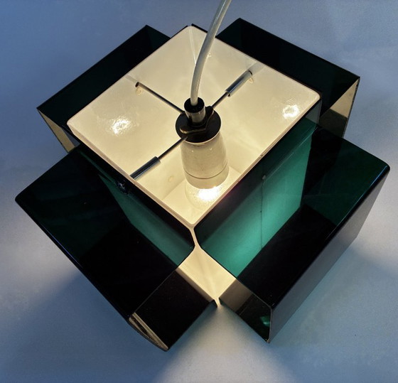 Image 1 of Suspension Space Age • Acrylique Bicolore • 1970