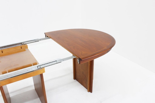 Vintage Danish large oval extendable dining table