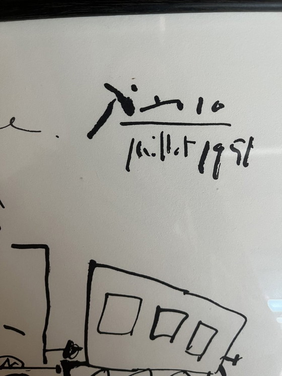 Image 1 of Pablo Picasso - Victor Hugo y el viaje Litografía 1951