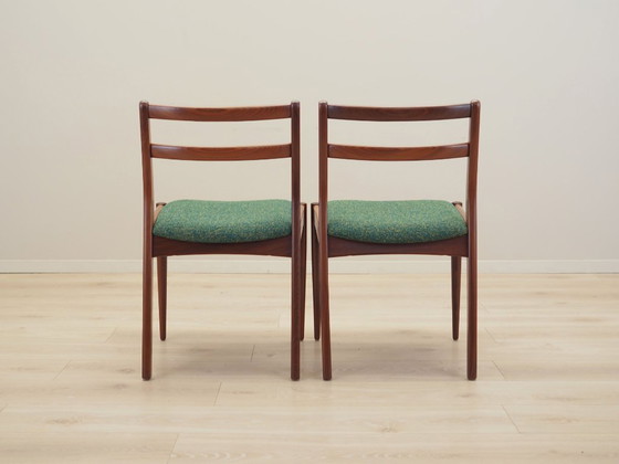 Image 1 of Set van twee teakhouten stoelen, Deens ontwerp, jaren 1970, productie: Denemarken