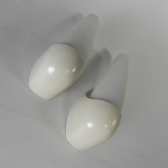 Image 1 of Set di 2 lampade da parete Bo Niko con supporto in bachelite, anni '60