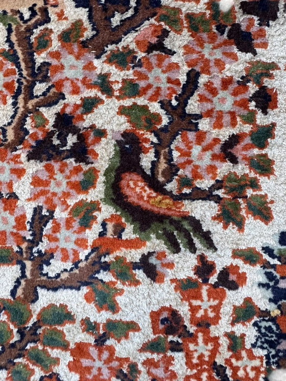 Image 1 of Alfombra persa de seda 135x200cm alfombra colgante