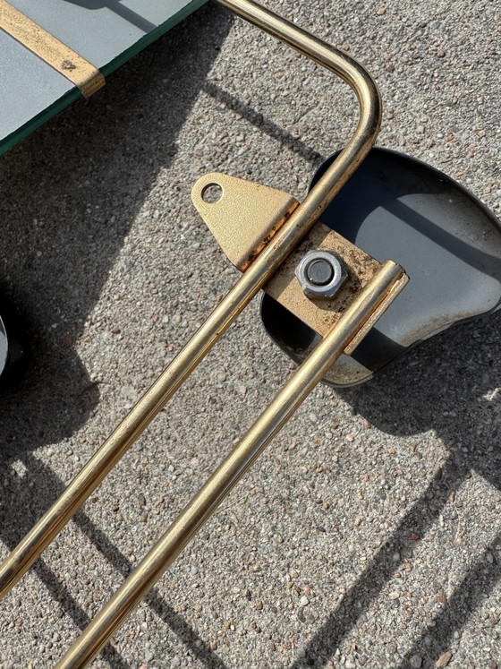 Image 1 of Porte manteau mural miroir années 60