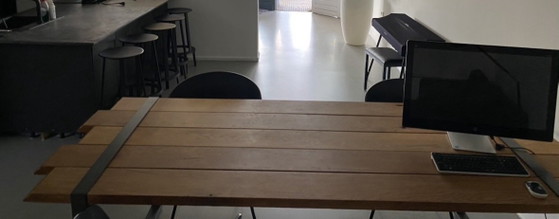Zanotta RAW Tisch, Esstische, Polierter Stahl, Holz, Braun (Foto 3 von 5)