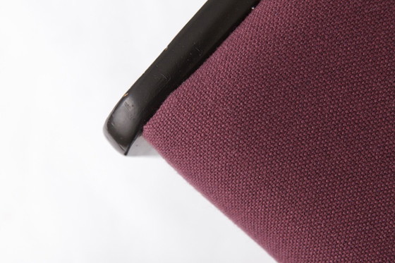 Image 1 of 1 of 6 Vintage German Dining Chair, 1950s–1960s, Black Beechwood, Pastel Upholstery