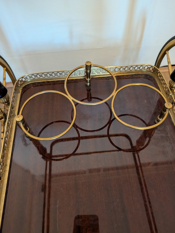 Image 1 of Serveer wagen Maison Jansen jaren 40-50