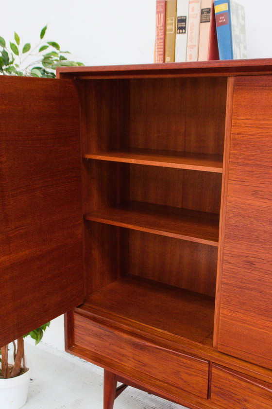 Image 1 of Vintage Teak Highboard Sideboard Midcentury Danish