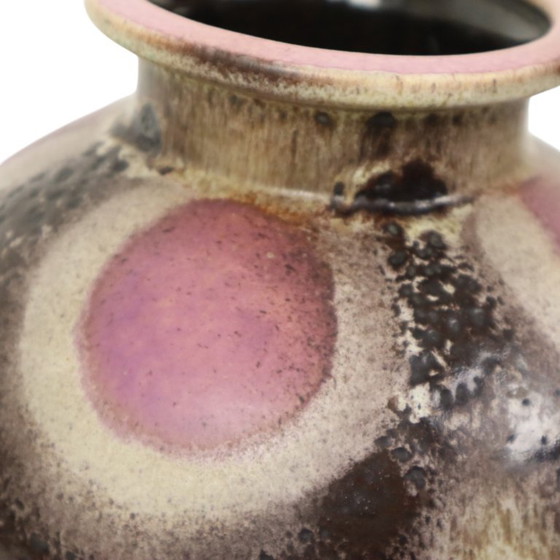 Image 1 of Sphärische Fett Lava Vase Lila 666-21