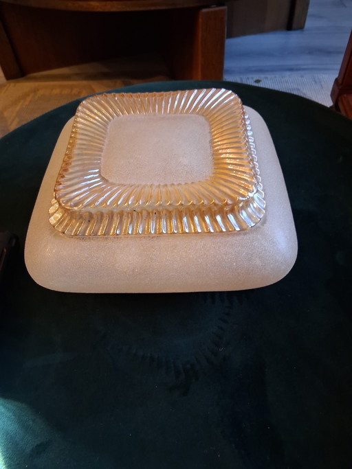 Beautiful gold ceiling light 70s