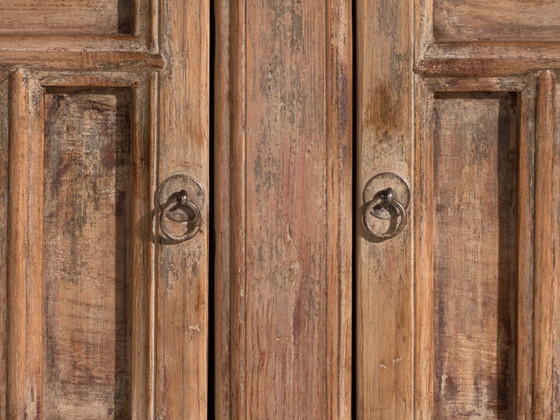 Antique panelled sideboard in pine wood – China, circa 1900 – Sideboard cabinet, Iron (photo 10 of 40)