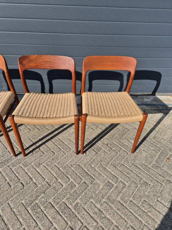 4 belle sedie Niels Otto Moller modello 75 – Niels Otto Møller, Sedie da pranzo, Legno (photo 3 of 11)