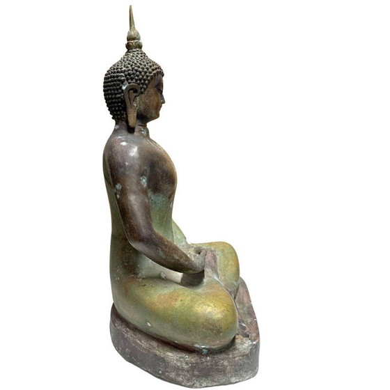 Estatua de Buda de bronce china temprana – Análisis técnico, Período Yongle (1402–1424) – Esculturas, Bronze (photo 3 of 13)