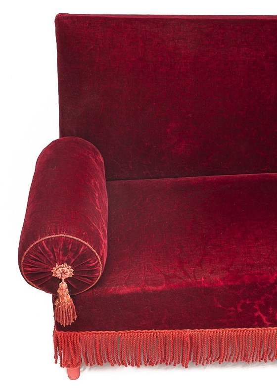 Image 1 of Sofá alsaciano rojo