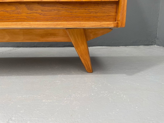 Image 1 of U-450 kast in eiken van Jiří Jiroutek voor Interiér Praha, Tsjecho-Slowakije, jaren 1960