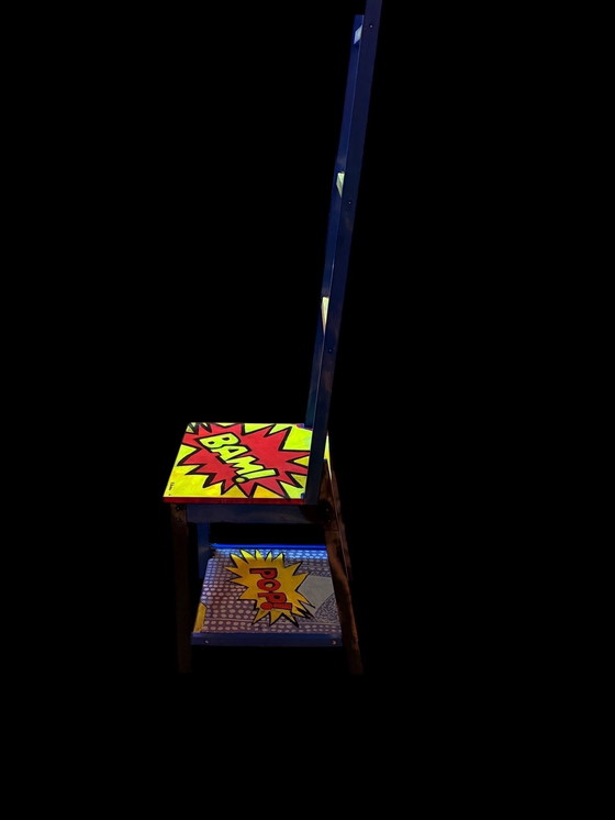 Image 1 of Stelo di tendenza Pop Art riciclato – realizzato a mano – unico nel suo genere