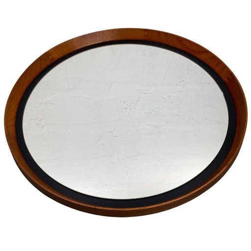 Teak Mirror By Uno & Östen Kristiansson For Luxus