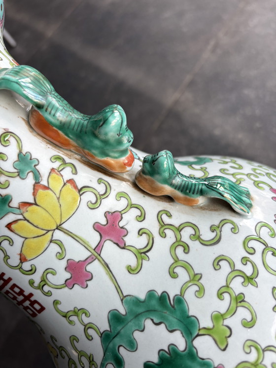 Image 1 of Magnifique vase chinois Famille Rose - Pièce de famille, hauteur 47 cm