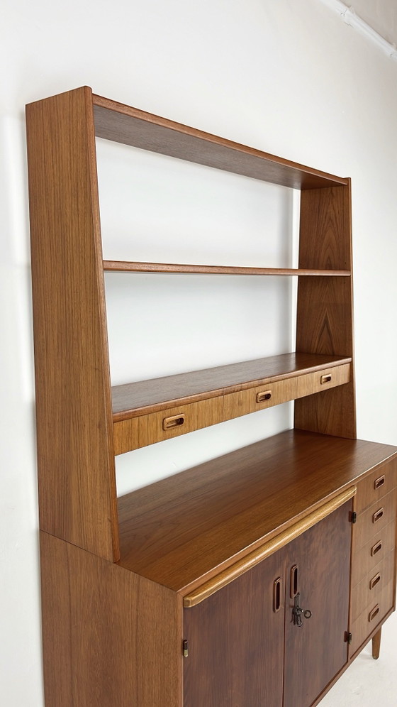 Swedish vintage teak veneer bookcase – Wall cabinet, Wood (photo 17 of 20)