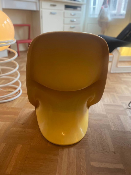 Yellow Vintage Alexander Begge Casalino I Kids Chair