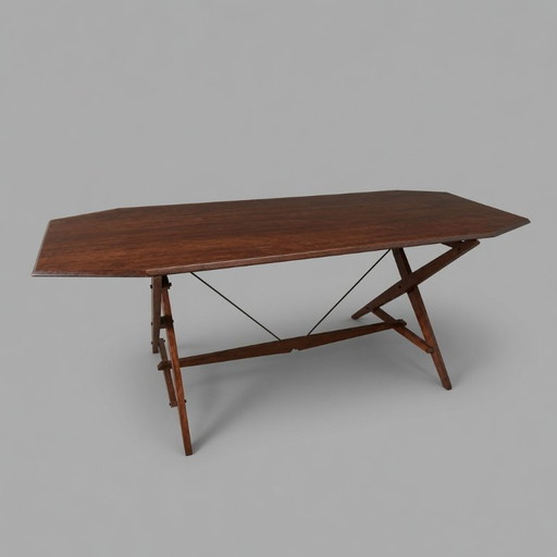 Tl2 Cavalletto tafel in palissanderhout, Franco Albini voor Poggi