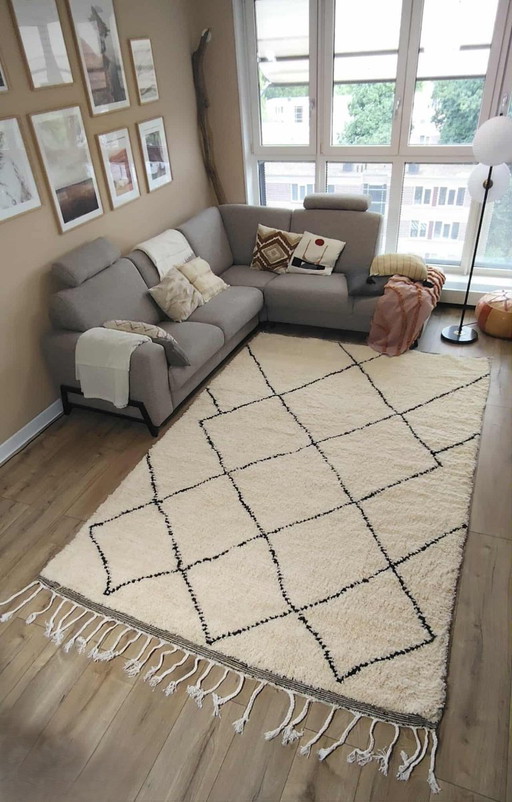 Tapis berbère 310 x 210 Boho tapis de laine marocain