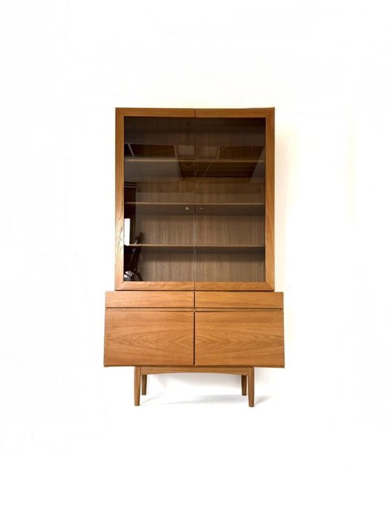 Image 1 of Vintage teak display case 'FA66', IB Kofod Larsen, Faarup Møbelfabrik '60