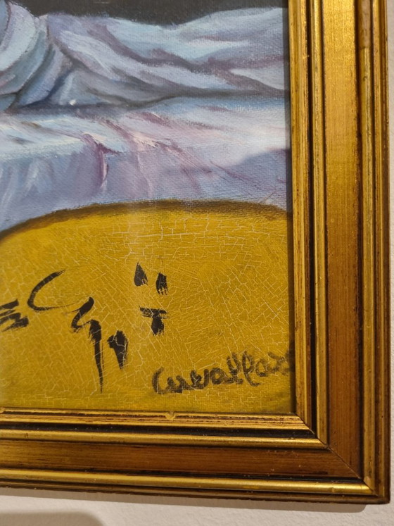 Stillleben-Gemälde des Autors – Acryl auf Karton – Signiert – Gemälde & Zeichnungen, Wood (photo 5 of 5)