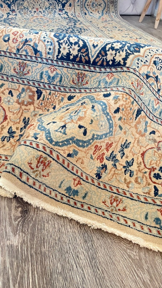 Image 1 of Tapis persan Nain en soie avec certificat