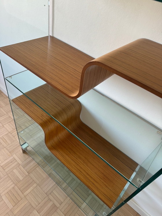 Image 1 of Design Wave Cabinet Glass + Wood Urbinati