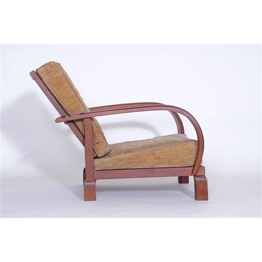 Fauteuil inclinable vintage en chêne - années 1920