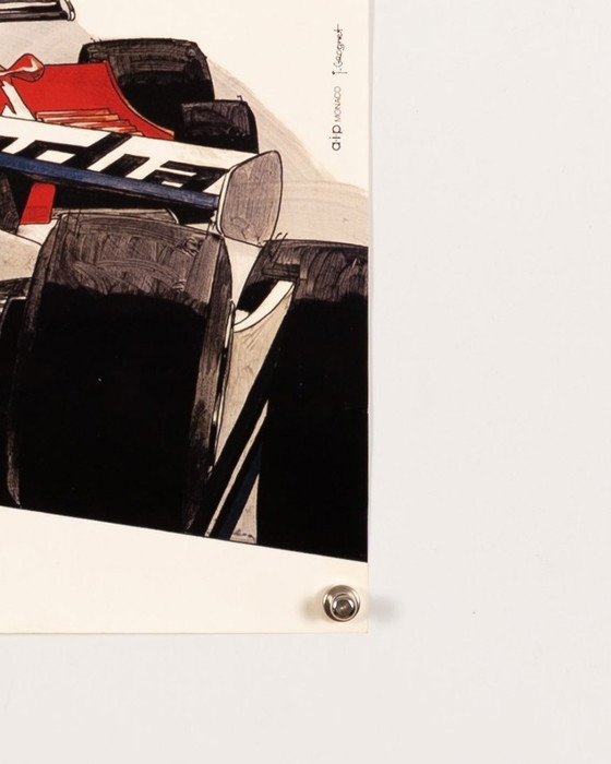 Image 1 of Grand Prix de Monaco 39e 1981 – Affiche vintage originale en édition limitée par J. Grognet – Vintage – 60 x 40 cm