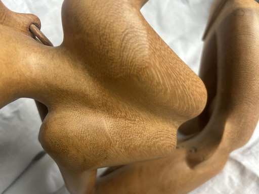 Großes, einzigartiges Bild, abstraktes Vintage-Denkmal ohne Handarbeit aus den Siebzigern 