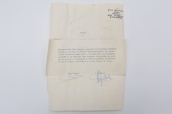 Image 1 of Statua religiosa francese del XVIII secolo raffigurante la Vergine Maria su una nuvola