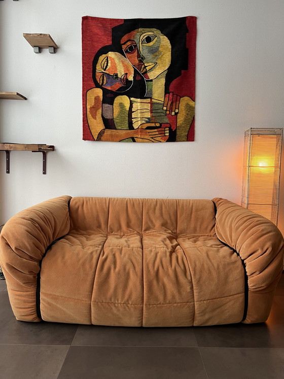 Image 1 of Cini Boeri voor Arflex 1972 Vroege Editie Strips Sofa 