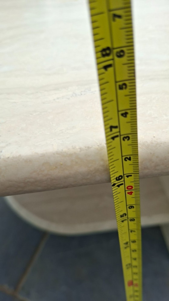 Image 1 of Vintage Travertine Coffee Table