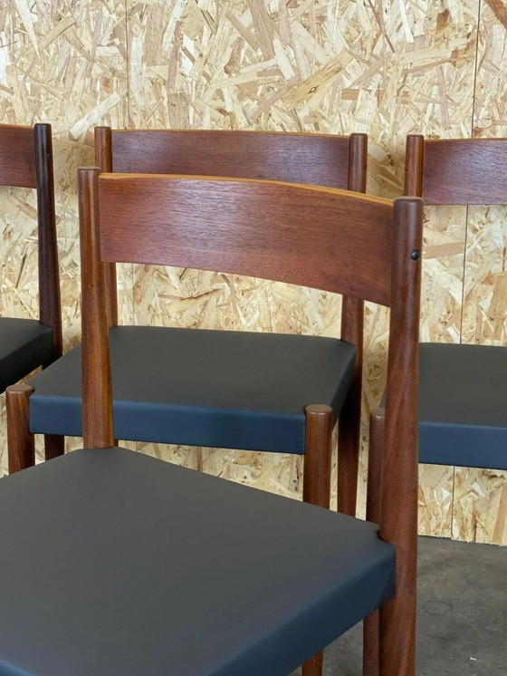 Image 1 of 4x 60s 70s Teak Chairs Dining Chair Poul M. Volther Frem Røjle
