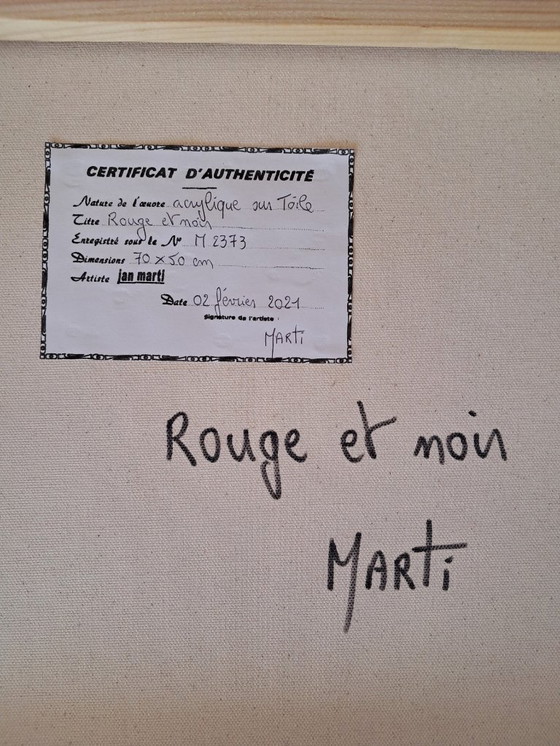 Image 1 of Jan MARTI - Red and Black - Artist's Painting