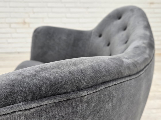 Image 1 of Jaren 1960, Deens ontwerp door Slagelse Møbelværk, sofa, model 185, opnieuw bekleed.