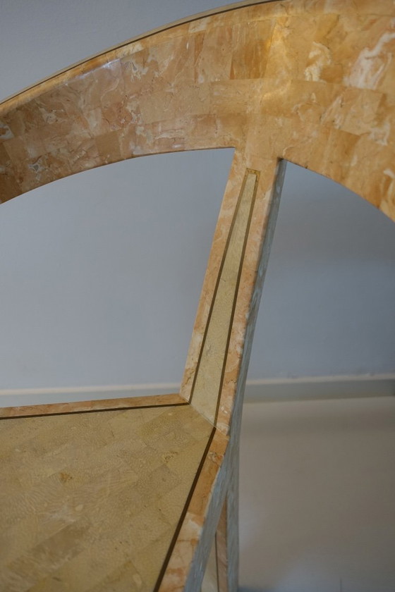 Image 1 of Conjunto de dos sillas Triancolori estilo Maitland Smith, década de 1970