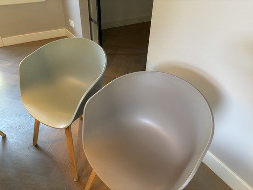 Chaises Hay AAC 4x2 – eetkamerstoelen, Plastic, Wood