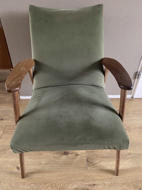 Image 1 of 2 vintage Scandinavische stoeltjes teak jaren 60