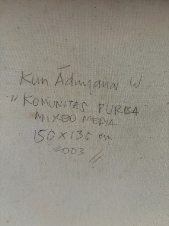 Gemälde Kun Adnyana „Komunitas Purba“ – Kunst, Canvas (photo 10 of 10)